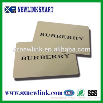 frosted plastic business card